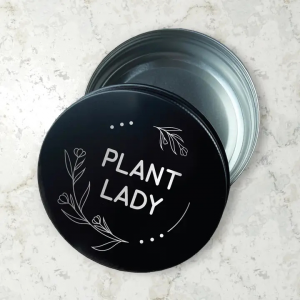 Engraved 4oz Metal Herb Storage Tins