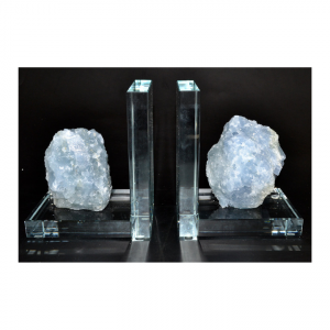 Crystal Glass Bookends