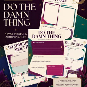 Do the Damn Thing — 4-Page Project & Action Planner