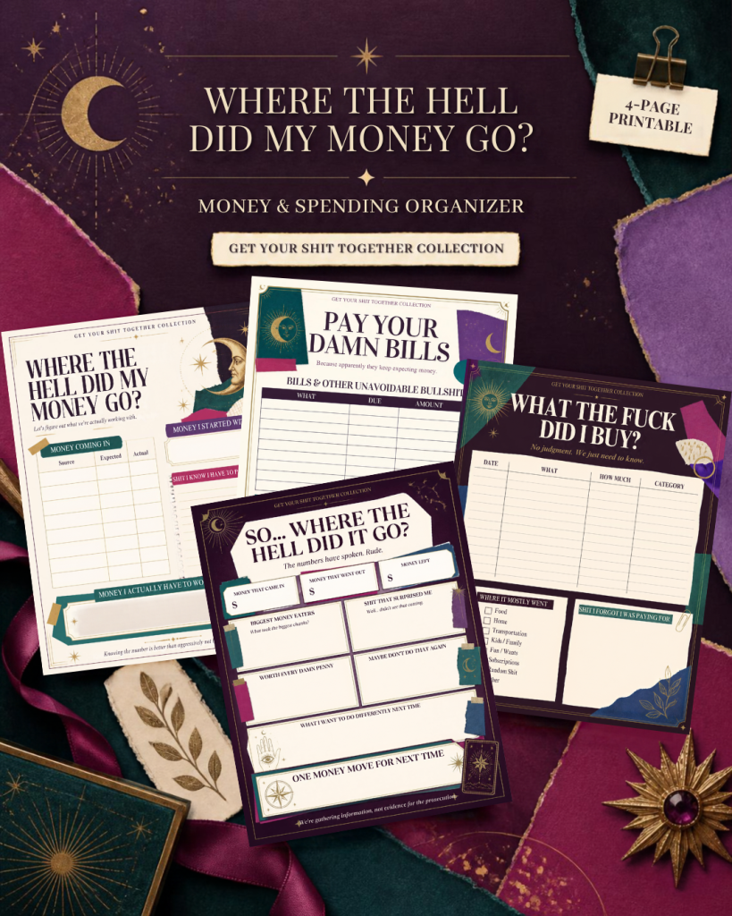 Where the Hell Did My Money Go? — 4-Page Money & Spending Organizer